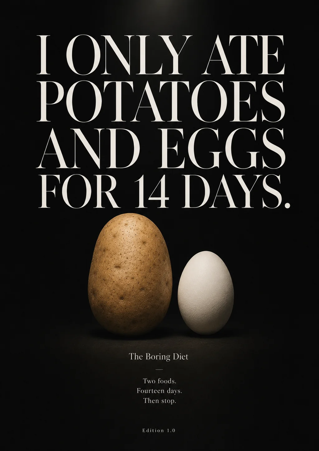 The Boring Diet edition 1.0 cover